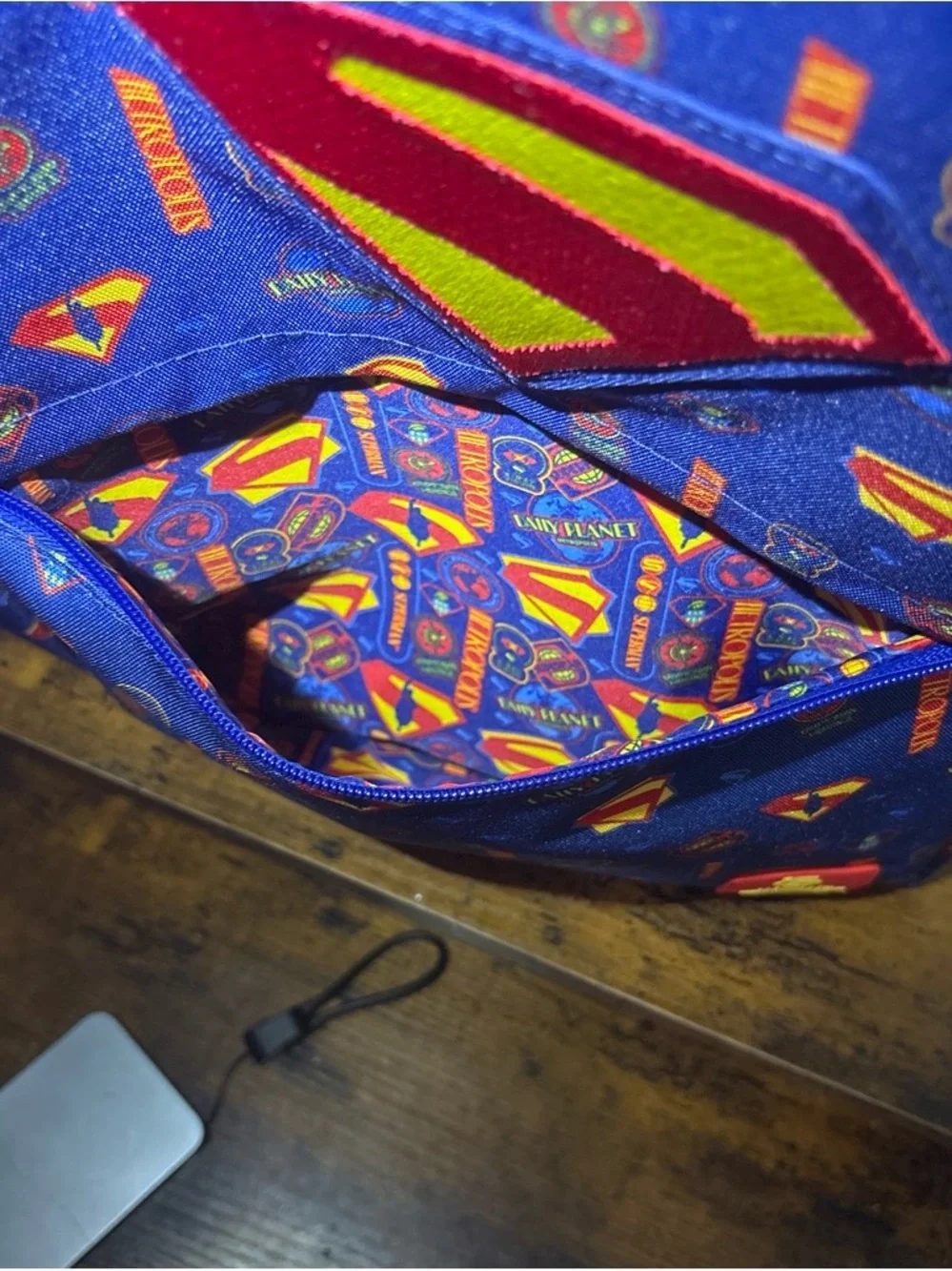 Loungefly Superman Full-Size Nylon Backpack NWT